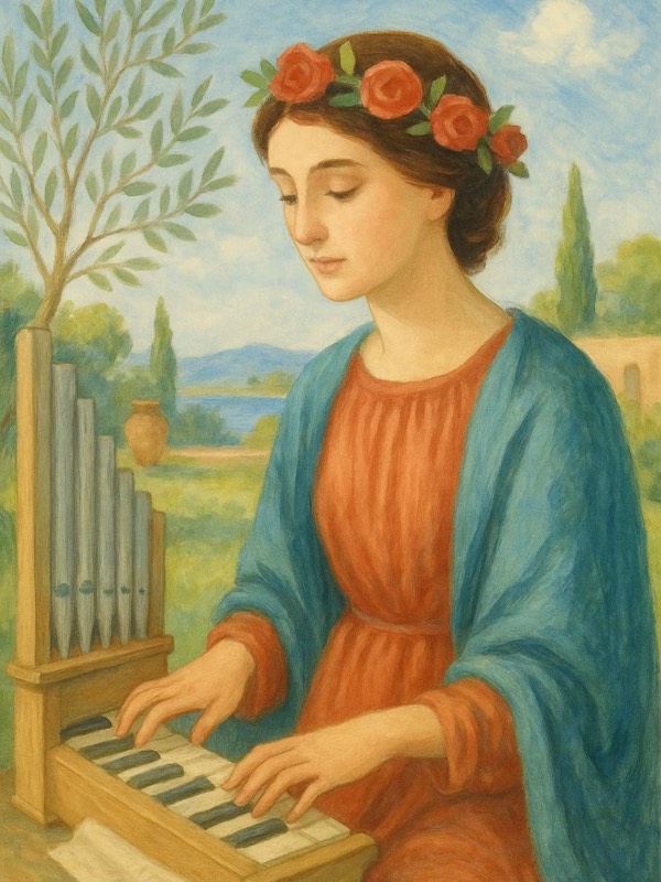 Painting of Saint Cecilia