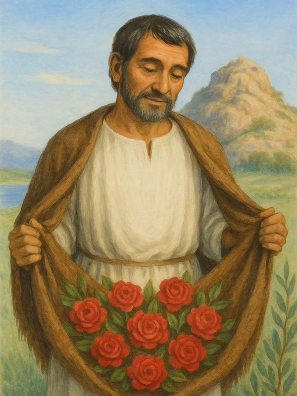 Painting of Saint Juan Diego Cuauhtlatoatzin